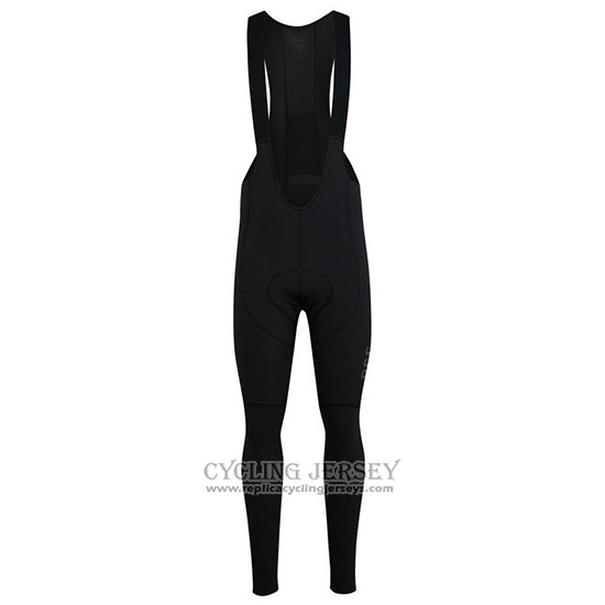 2019 Cycling Jersey Rapha Black Pink Long Sleeve And Bib Tight